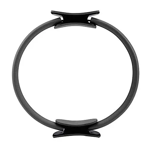 Produktbild: Yctze ARO Pilates Pilates Fitness Circle 4 Farben Dualip Pilatesance Circle für Oberschenkel und Beine Fitness Schwarz (Black)