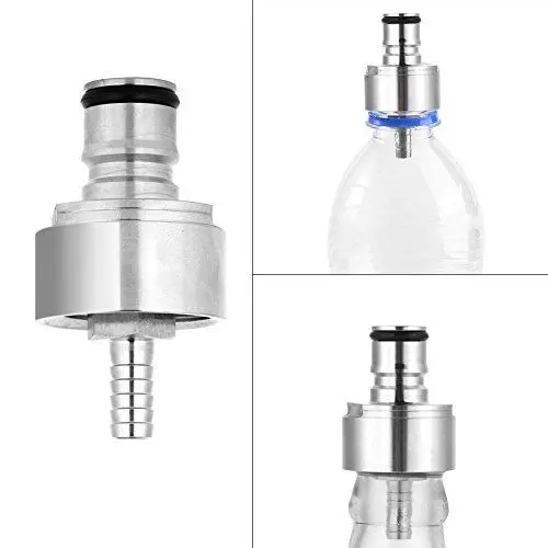 Produktbild: Yctze Edelstahl-Homebrew-Bier, Schnelle Soda-Herstellung, Gegendruck-Flaschenfüllung, Karbonisierungskappe mit CO2-Adapter und Kugel-Gegendruck