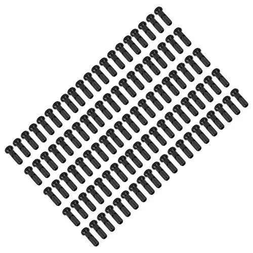 Produktbild: Yctze Fahrradspeichenkappe, Speichenabdeckungsspitze 54 G, GUB 14 X 6 Mm, 100 Stück für Fahrradspeichen, Fahrradzubehör (Black)