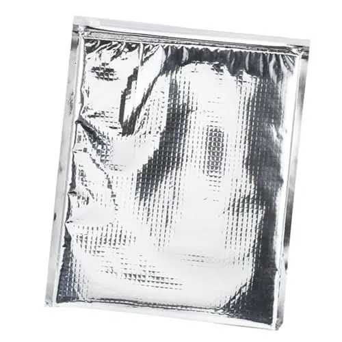 Produktbild: Yctze Isolierte Lebensmittel-Aufbewahrungsbeutel, 5er-Set, Thermokühler aus Aluminiumfolie, Silber, Ideal für, Tiefkühlkost, Kalte Lebensmittel, Ziploc und Einweg (25 * 30cm)