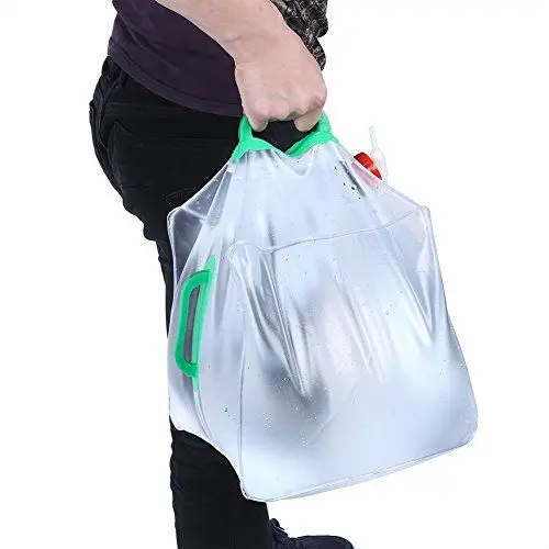 Produktbild: Ltbarer Wasserkanister 10L Tragbarer Faltbarer Trinkwasserbeutel für den Außenbereich, Wasserbehälter, Wasserträger für Camping, Wandern, Überleben - Faltbar, Leicht, Langlebig
