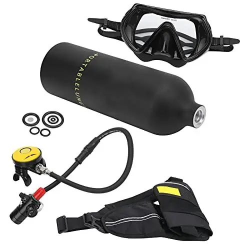 Produktbild: Yctze Tauchflasche, Mini-Sauerstoffflaschen-Tauchset Unterwasser-Sauerstoffflaschen-Set Zum Tauchen (Black)