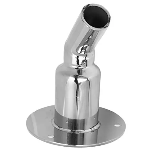 Produktbild: Yctze Thru Hull Exhaust Haut, 24mm OD, Dieselheizung Thru Hull Haut, Spiegelpoliertem 316 Edelstahl, Marine LKW-Zuwachs Skin-Fitting, Thru Hull Abgasrohr-Steckdose, Thru Hull Abluftschlauch-Steckdose