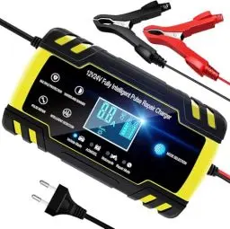 Produktbild: YDBAO Autobatterie Ladegerät 8A12V/24V Smart vollautomatische KFZ Batterieladegerät LCD Bildschirm mit Temperaturkompensation Intelligentes Erhaltungsladegerät für Auto LKW Motorrad Boot Batterien