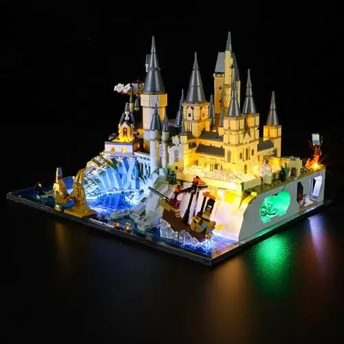 Produktbild: YEABRICKS LED Licht für 76419 Harry Potter Schloss Hogwarts mit Schlossgelände Bausteine Modell (Building Set Nicht enthalten)