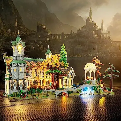 Produktbild: YEABRICKS LED Licht für Lego-10316 Lord of The Rings DER Herr DER Ringe: BRUCHTAL Bausteine Modell (Lego Set Nicht enthalten)