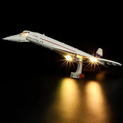 Produktbild: YEABRICKS LED Licht für Lego-10318 Icons Concorde Bausteine Modell (Lego Set Nicht enthalten)
