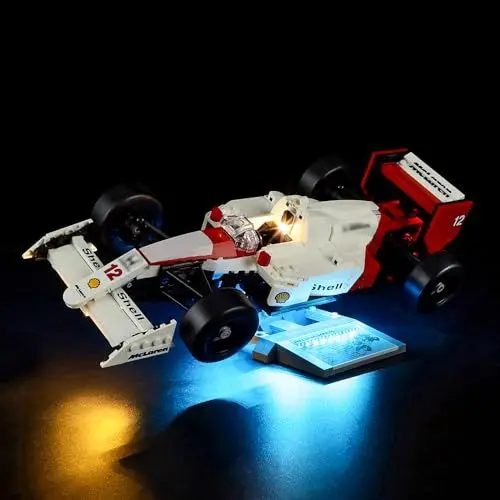 Produktbild: YEABRICKS LED Licht für Lego-10330 Icons McLaren MP4/4 & Ayrton Senna Bausteine Modell (Lego Set Nicht enthalten)