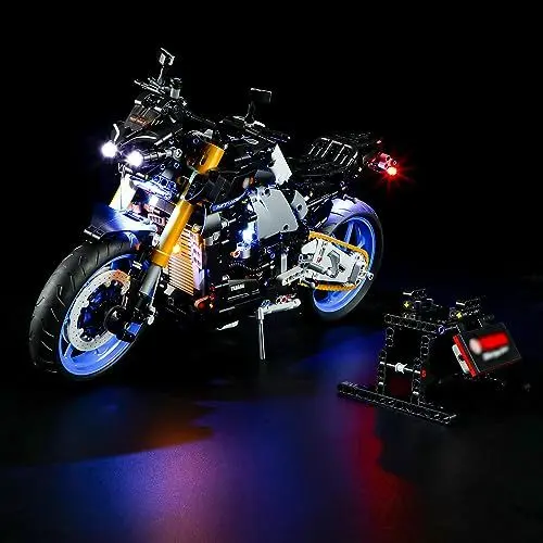 Produktbild: YEABRICKS LED Licht für Lego-42159 Technic Yamaha MT-10 SP Bausteine Modell (Lego Set Nicht enthalten)