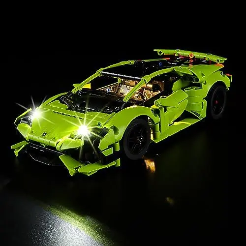 Produktbild: YEABRICKS LED Licht für Lego-42161 Technic Lamborghini Huracán Tecnica Bausteine Modell (Lego set nicht enthalten)
