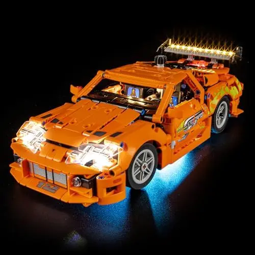 Produktbild: YEABRICKS LED Licht für Lego-42204 Technic Fast and Furious Toyota Supra MK4 Bausteine Modell (Bausteine Set Nicht enthalten)