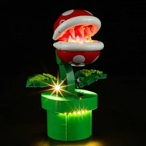 Produktbild: YEABRICKS LED Licht für Lego-71426 Super Mario Piranha-Pflanze Bausteine Modell (Lego Set Nicht enthalten)