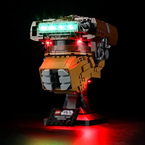 Produktbild: YEABRICKS LED Licht für Lego-75351 Star Wars Princess Leia (Boushh) Helm Bausteine Modell (Lego Set Nicht enthalten)