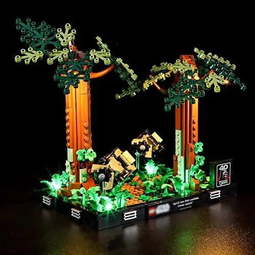 Produktbild: YEABRICKS LED Licht für Lego-75353 Star Wars Verfolgungsjagd auf Endor Diorama Bausteine Modell (Lego Set Nicht enthalten)