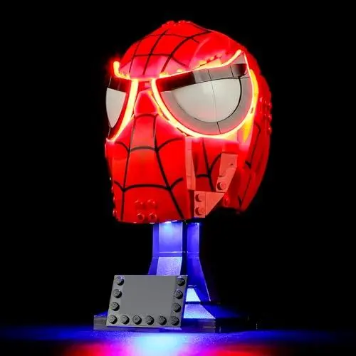 Produktbild: YEABRICKS LED Licht für Lego-76285 Marvel Spider-Mans Maske Bausteine Modell (Lego Set Nicht enthalten)