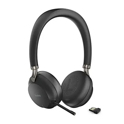 Produktbild: Yealink BH72 Lite Kabelloses Bluetooth-Headset für Arbeitsteams Zoom-zertifizierte Headsets mit Mikrofon, 35 Stunden Sprechzeit für Handy PC Telefon