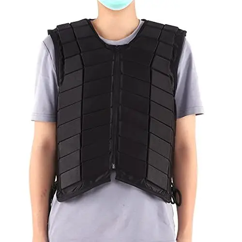 Produktbild: Yechiry Reiterweste, Geschwungenes Design Reitweste, Reitsport-Schutzausrüstung | Reitweste | Schutzweste für Erwachsene | Body Protector Reiten für Den Reitsport (XL)