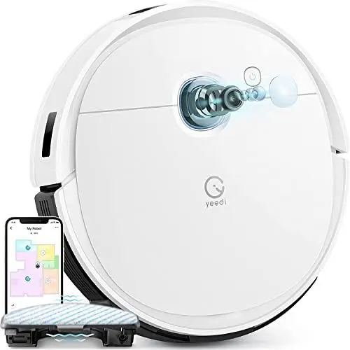 Produktbild: yeedi vac 2 pro Saugroboter mit Oszillation-Wischfunktion, 3D-Hindernisvermeiden, 3000 Pa Saugstärke, 240min Laufzeit, Benutzerdefinierte Reinigung, kompatibel mit Absaugstation (exkl.)