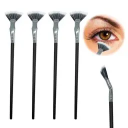 Produktbild: YEJAHY 4 Stück Folding Mascara Fan Brush,Abgewinkelte Wimpernbürste für Verhindert das Verklumpen betont die Wimpern,zum Modifizieren von Augenbrauen und Wimpern