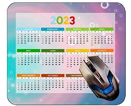 Produktbild: YENDOSTEEN Gaming Mauspad 2023 Jahre Kalender mit Urlaub, Gänseblümchen Gerbera Flower Cherry Weiche Mauspads M186