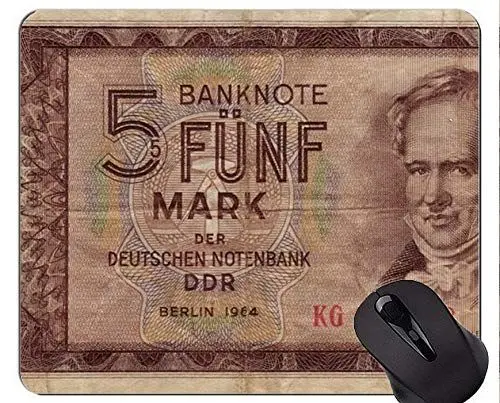 Produktbild: Mausunterlage mit verriegelnder Kante, Dollar-Banknoten-Banknoten-Mausunterlage mit genähter Kante