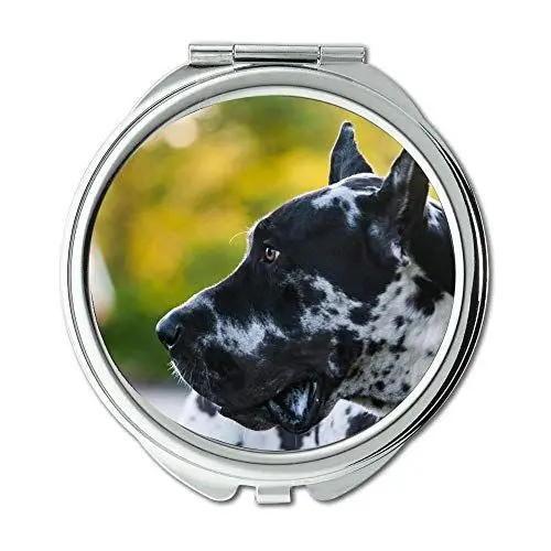 Produktbild: Spiegel, Compact Spiegel, Chihuahua Dog Dogge Hund Dog Dog, Taschenspiegel, 1 X 2X Lupe