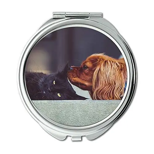 Produktbild: Spiegel, Reise-Spiegel, Katzen-Kätzchen-Hundewelpen-Haustier, Taschen-Spiegel, beweglicher Spiegel
