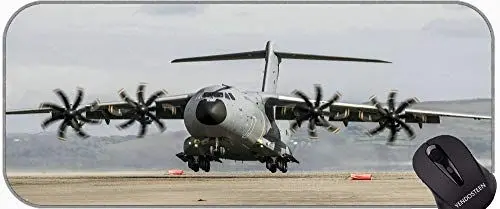 Produktbild: YENDOSTEEN XXL Schreibtischmatte Big Laptop Protector Computerzubehör Mausmatte, Airbus A400M Transportflugzeug Airbus Gummi Mauspad