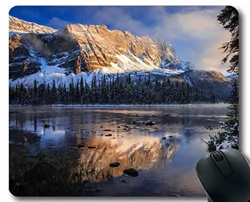 Produktbild: YENDOSTEENicht-Skid-Naturkautschuk-Maus-Pads, Canada Banff National Maus-Pad mit genähten Kanten 300x250x3 mm