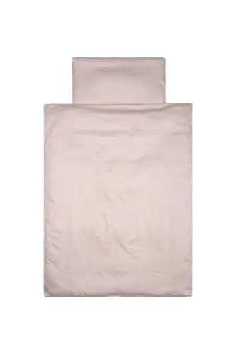 Produktbild: YENGAS Kinder-Bettwäsche-Set mit Reißverschluss 100x135 cm, einfarbig, 100% Baumwolle (Oeko-TEX), 2 Teilig, Baby Bettbezug und Kissenbezug 40x60cm, Unisex Bettwäsche-Set, Beige