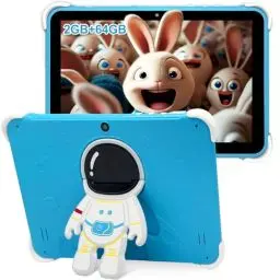 Produktbild: 64GB Kinder Tablet 10.1 Zoll 2.4/5G WiFi Kinder Tablet PC Quad Core, WLAN, Dual-Kamera, Kindersicherung, vorinstallierte Kindersoftware, Unterstützung des Google Play Store Blau