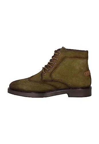 Produktbild: idem Herren Brogue-Stiefeletten, Oliv, 45 EU