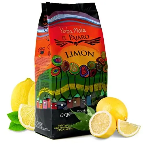 Produktbild: Yerba Mate Tee El Pajaro Limon 1000g | Paraguayisch mate-tee mit Zitronenschalen und Passionsfrucht | Natürliche energie | Yerba mate-tee ohne künstliche Zusätze | Yerba mate tee loose leaf 1 kg