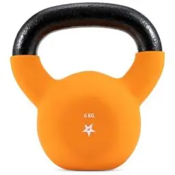Produktbild: Yes4All HCR1 Neopren beschichtete Kettlebell, Krafttraining Kettlebells - 6KG Orange