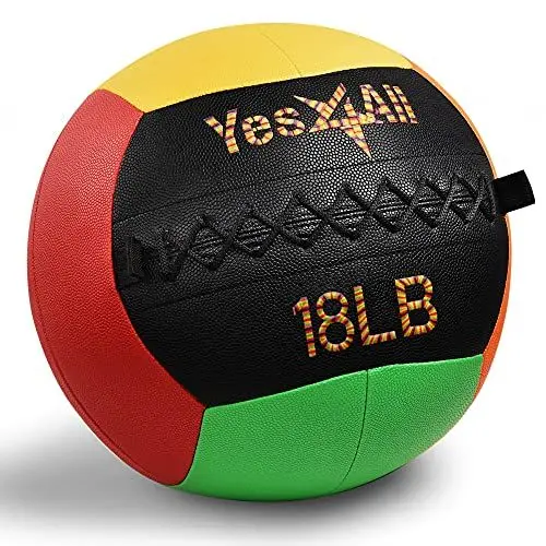 Produktbild: Yes4All Wandball, Wandbälle für Übungen, gewichteter Ball, Medizinball und dynamische Ganzkörperübungen, 2,7 kg - 13,6 kg