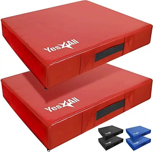 Produktbild: Yes4All XEVY Silencer Gewichtheben Drop Pads, Rot - 15 cm