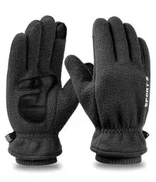 Produktbild: YESWEL Winter Handschuhe Herren Damen, Freezer Dicke Thermohandschuhe, Warme Touchscreen Winterhandschuhe für Outdoor Sport Motorrad (Schwarz, L)