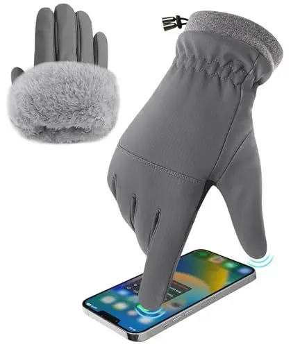 Produktbild: YESWEL Winterhandschuhe für Herren Damen,ThermoHandschuhe, rutschfest Winddicht Fahrradhandschuhe Touchscreen Handschuhe für Radfahren, Reiten, Skifahren,Wandern（Dunkelgrau XL）