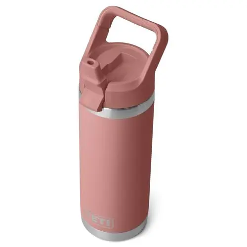Produktbild: YETI Rambler C Flasche Mit Farblich Abgestimmtem Trinkhalmdeckel, Sandstone Pink, 18 oz (532 ml)