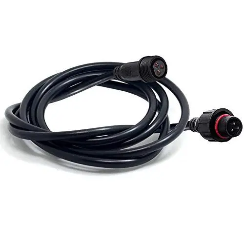 Produktbild: YETOR Wasserdichtes Verlängerungs Kabel 3 polig, wasserdichtes 16AWG Verlängerungs Kabel, IP65 Verlängerungs Kabel für Solar strahler, Garten Spike Leuchten, LED Lichtbänder.(9.84FT 3Pin)