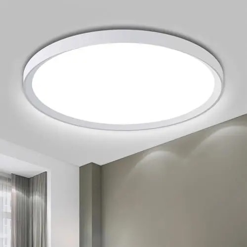 Produktbild: Yexati LED-Deckenleuchte 18W Weiß 6500K IP44 Geeignet für Badezimmer, Küchen, Aufenthaltsräume, Büros, Schlafzimmer Ø22CM