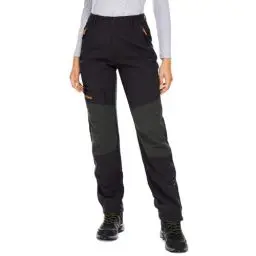 Produktbild: yeyity Damen Wanderhose Wasserdicht Softshellhose Skihose Winddicht Warm Gefüttert Winter Outdoorhose Schneehose Snowboardhose Trekkinghose(6081,Schwarz,XXL)