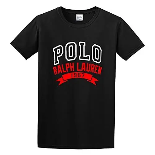 Produktbild: YHSLKYE Ralph Lauren Polo 1967 Mens T-Shirt Graphic Printed Black Tee 3XL