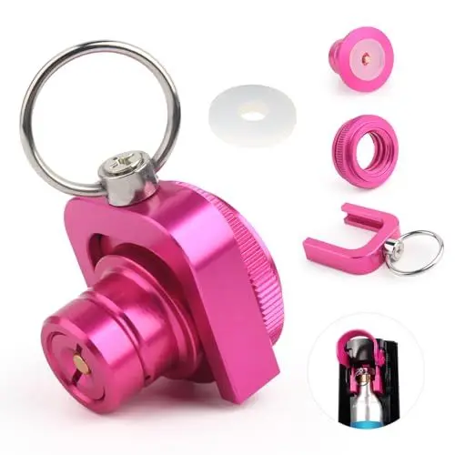 Produktbild: YHX-OU CO2 Quick Adapter für Sodastream Wassersprudler Duo E-Terra Art Terra Gaia Crystal 3.0 425g CO2 Cylinders Schnelladapter, Quick Connect Adapter für 60L Trapezoidal Thread TR21-4 (Rosa)