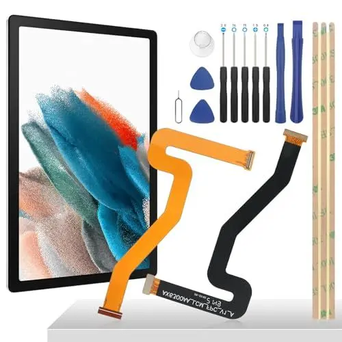 Produktbild: YHX-OU Für Samsung Galaxy Tab A8 10.5 Display Flex Kabel Ersatz Flexibles Kabel Für Tab A8 10.5 SM-X200, SM-X205 + Installationswerkzeug
