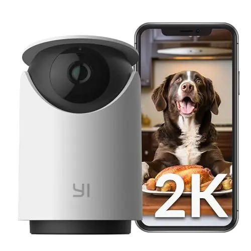 Produktbild: YI Dome U 2K(3MP) überwachungskamera innen,360° Kamera Überwachung Innen Künstlicher Intelligenz Menshlche Erkennung,Bewegungserkennung, 2-Wege-Audio,für Babys/Haustiere,mit Alexa funktioniert