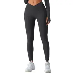 Produktbild: YICHEN Damen Scrunch Butt Leggings High Waist Seamless Yoga Hosen Push Up Blickdicht Yogahose Fitnesshose Laufhose Tights für Sport Yoga Fitness Gym Workout, Schwarz, L