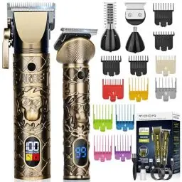 Produktbild: YIDON Profi Haarschneidemaschine Set, Barttrimmer Herren, Multifunktionale Clipper Haarschneider, Präzisionstrimmer mit LED-Anzeige,Haare/Bart/Styling/Konturen/Koteletten Barber Rasierer Set