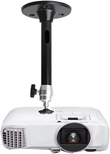 Produktbild: YiePhiot Mini Beamer Projektor Halterung Wall Ceiling Mount Kompatibel mit QKK,DR.J Upgrade,DBPOWER,Anker,VANKYO,AAXA Technologies, PVO,Artlii,LoongSon,APEMAN und meisten (175mm, Schwarz)