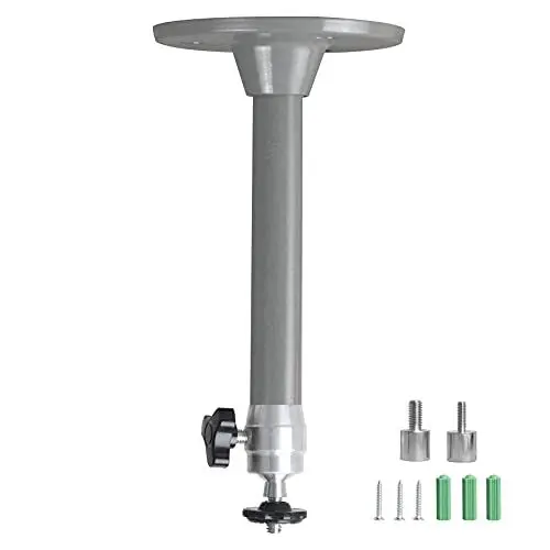 Produktbild: YiePhiot Mini Beamer Projektor Halterung Wall Ceiling Mount Kompatibel mit QKK,DR.J Upgrade,DBPOWER,Anker,VANKYO,AAXA Technologies, PVO,Artlii,LoongSon,APEMAN und meisten (175mm, Grau)